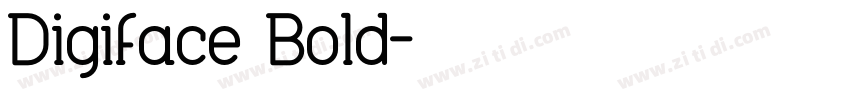 Digiface Bold字体转换